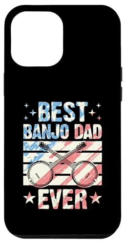 Hülle für iPhone 14 Plus Bester Banjo-Vater aller Zeiten, Banjo-Vater im Retro-Stil der 70er von Appalachian Style Bluegrass Banjo Player Merch