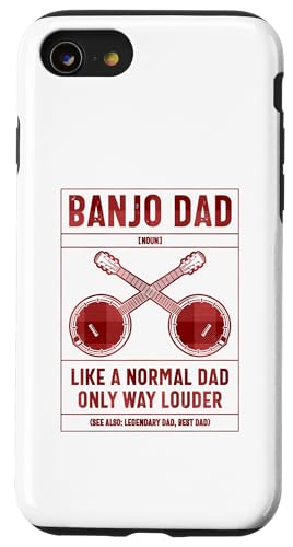 Hülle für iPhone SE (2020) / 7 / 8 Banjo Dad Definition Wie ein normaler Vater nur viel lauter von Appalachian Style Bluegrass Banjo Player Merch