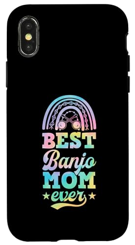 Hülle für iPhone X/XS Beste Banjo-Mama aller Zeiten, böhmische Regenbogen-Muttertagsparty von Appalachian Style Bluegrass Banjo Player Merch