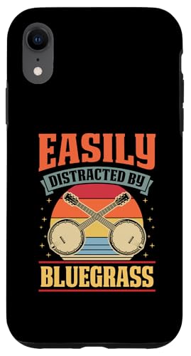 Hülle für iPhone XR Leicht abgelenkt von Bluegrass von Appalachian Style Bluegrass Banjo Player Merch