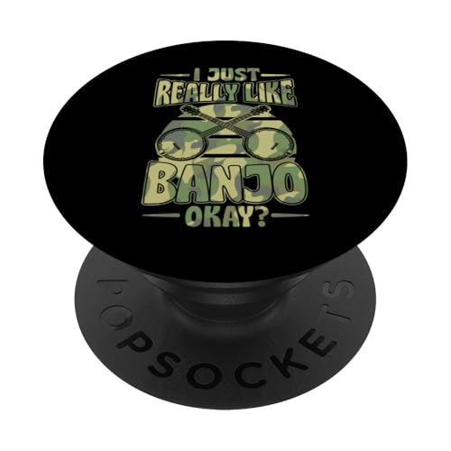 Ich mag Banjo einfach sehr, okay? PopSockets mit austauschbarem PopGrip von Appalachian Style Bluegrass Banjo Player Merch