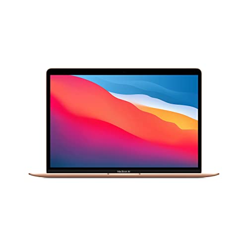 2020 Apple MacBook Air Laptop: Apple M1 Chip, 13" Retina Display, 8 GB RAM, 256 GB SSD Speicher, Beleuchtete Tastatur, FaceTime HD Kamera, Touch ID, Gold von Apple