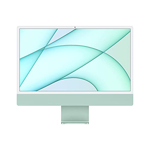 2021 Apple iMac mit Apple M1 Chip (24-zoll, 8GB RAM, 512GB SSD Kapazität) (QWERTY English) Grün (Generalüberholt) von Apple