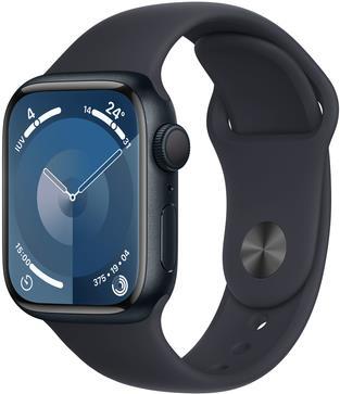 APPLE Watch Series 9 GPS 41mm Midnight Aluminium Case with Midnight Sport Band - S/M (MR8W3QF/A) von Apple