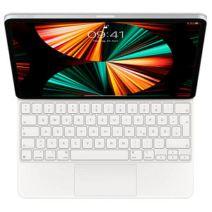 Apple Magic Keyboard Tablet-Tastatur weiß geeignet für Apple iPad Pro 12,9" 3. Gen (2018), Apple iPad Pro 12,9" 4. Gen (2020), Apple iPad Pro 12,9" 5. Gen (2021), Apple iPad Pro 12,9" 6. Gen (2022) von Apple