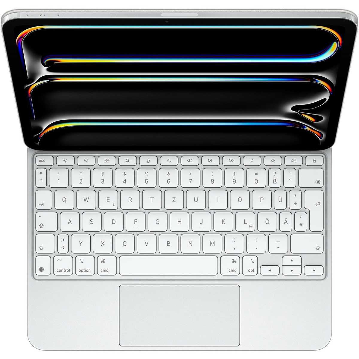 Apple Magic Keyboard für 11 Zoll iPad Pro US-Version Weiß (QWERTY-Layout Multitouch Tastatur) von Apple