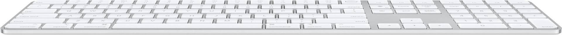 Apple Magic Keyboard with Touch ID and Numeric Keypad - Tastatur - Bluetooth - QWERTY - Internationales Englisch - Silber - für iMac (Anfang 2021), Mac mini (Ende 2020), MacBook Air (Ende 2020), MacBook Pro (Ende 2020) (MK2C3Z/A) von Apple