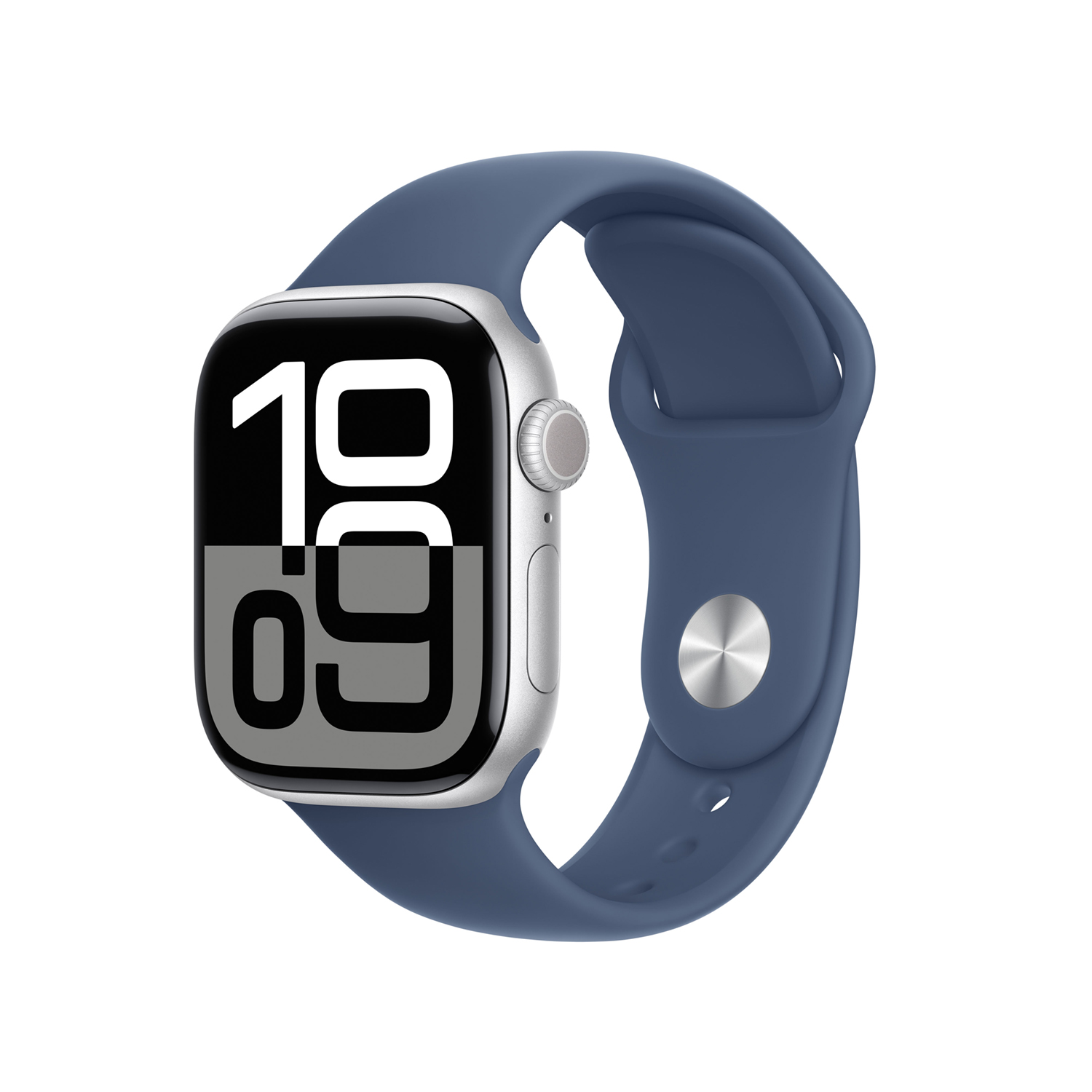 Apple Watch S10 Aluminium Cellular 46mm Silber (Sportarmband denim) M/L von Apple