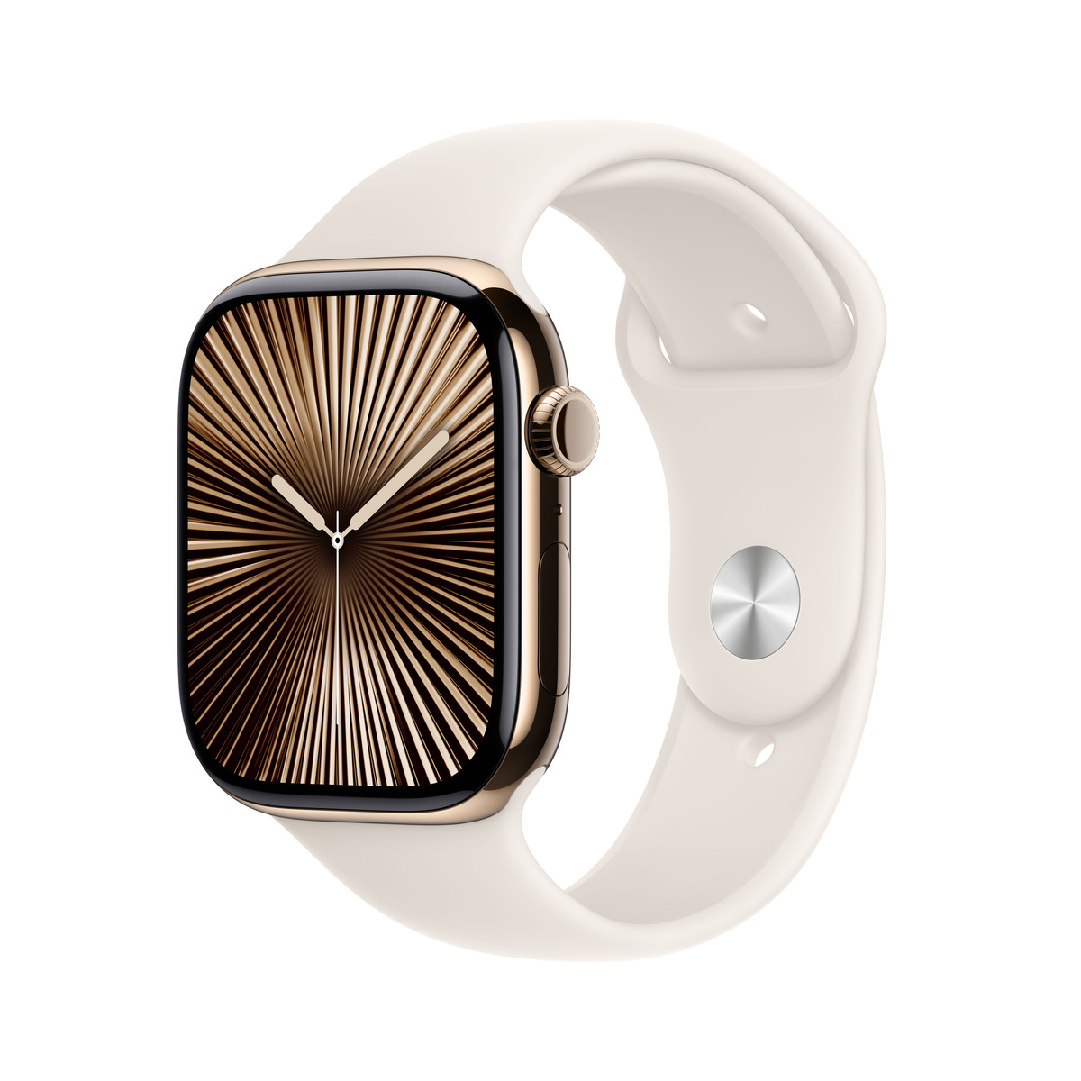 Apple Watch S10 Gold Titanium Sport Band Polarstern S/M GPS + Cellular 46mm MWYX3QF/A 2024 von Apple