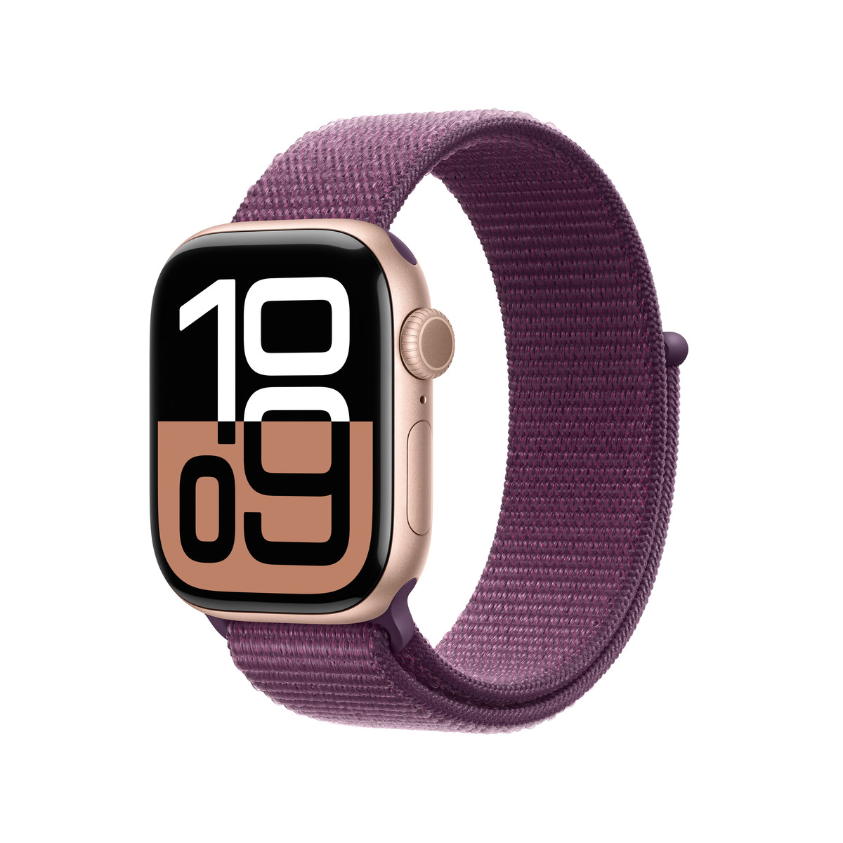 Apple Watch S10 Roségold Aluminium Sport Loop Pflaume GPS + Cellular 42mm MWXC3QF/A 2024 von Apple