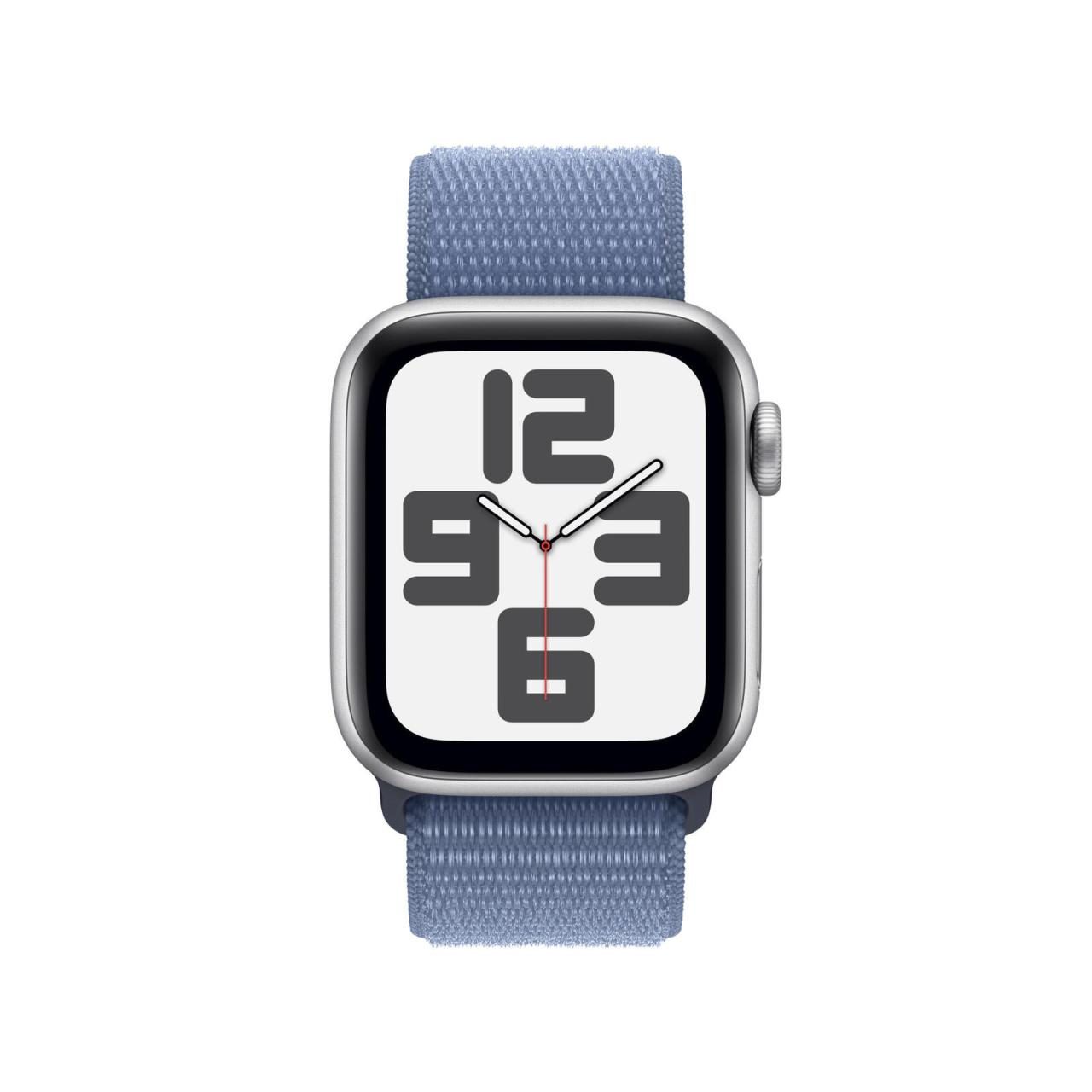 Apple Watch SE (GPS + Cellular) 44mm Aluminiumgehäuse silber, Sport Loop stur... von Apple