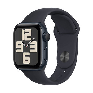 Apple Watch SE 40 mm Aluminium (GPS) Sportarmband M/L  mitternacht von Apple
