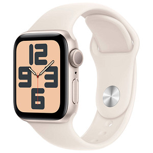 Apple Watch SE 40 mm Aluminium (GPS) Sportarmband M/L  polarstern von Apple