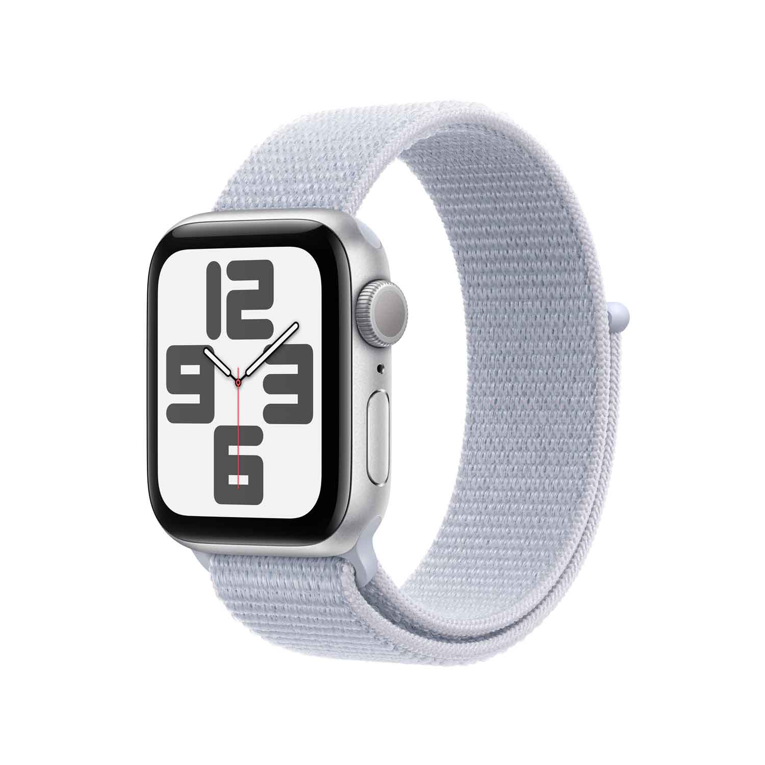 Apple Watch SE Aluminium 44mm Silber (Sport Loop blaue Wolke) - 2024 von Apple