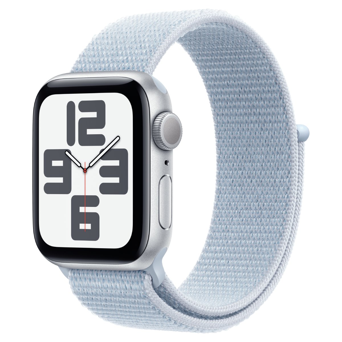 Apple Watch SE Silber Aluminium Sport Loop Blaue Wolke 2024 GPS 40mm MXEE3QF/A von Apple