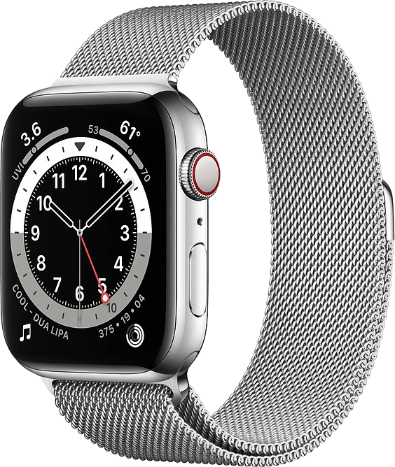 Apple Watch Serie 6 GPS + Cellular, Edelstahlgehäuse, 44 mm von Apple