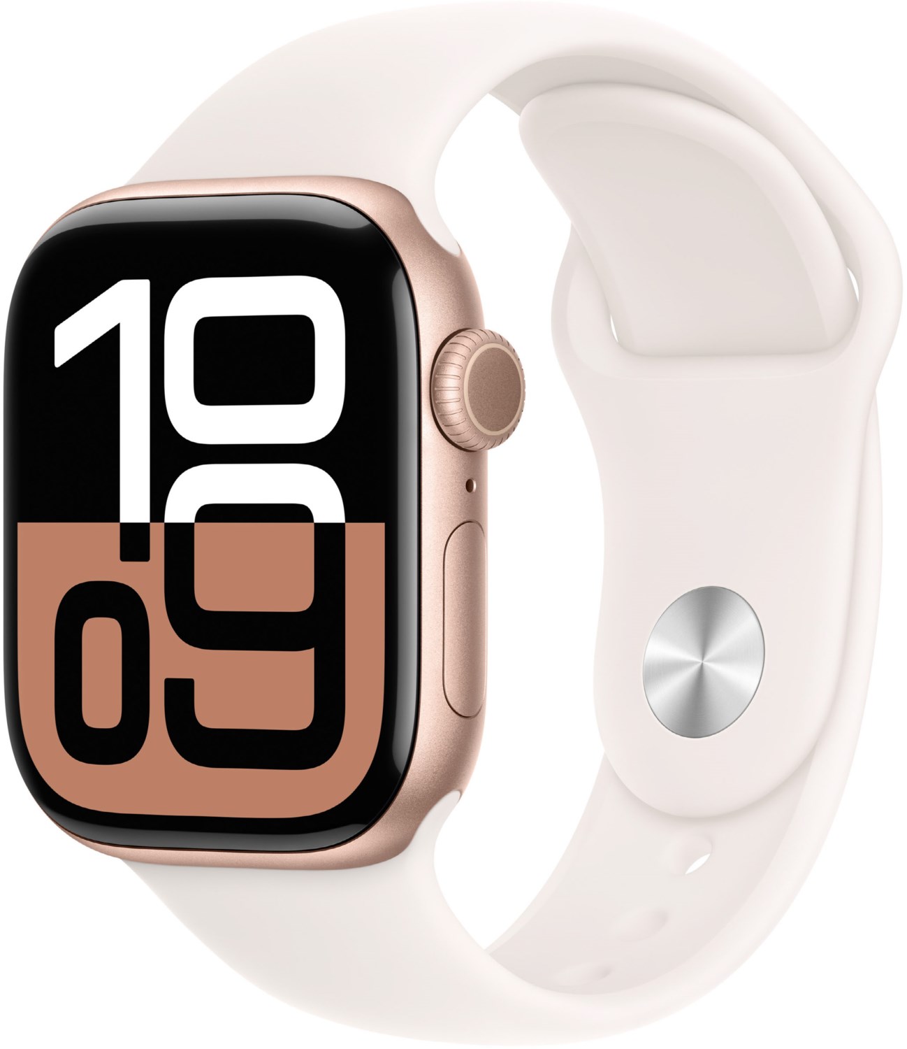 Apple Watch Series 10 (42mm) GPS+4G Aluminium mit Sportarmband S/M roségold/blassrosa von Apple