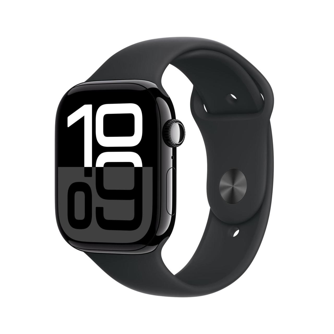 Apple Watch Series 10 Aluminiumgehäuse (GPS + Cellular) 46mm Diamantschwarz (... von Apple