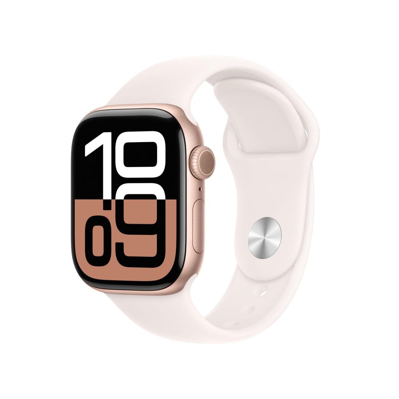 Apple Watch Series 10 Aluminiumgehäuse GPS 42mm Rosegold (Sportarmband blassr... von Apple