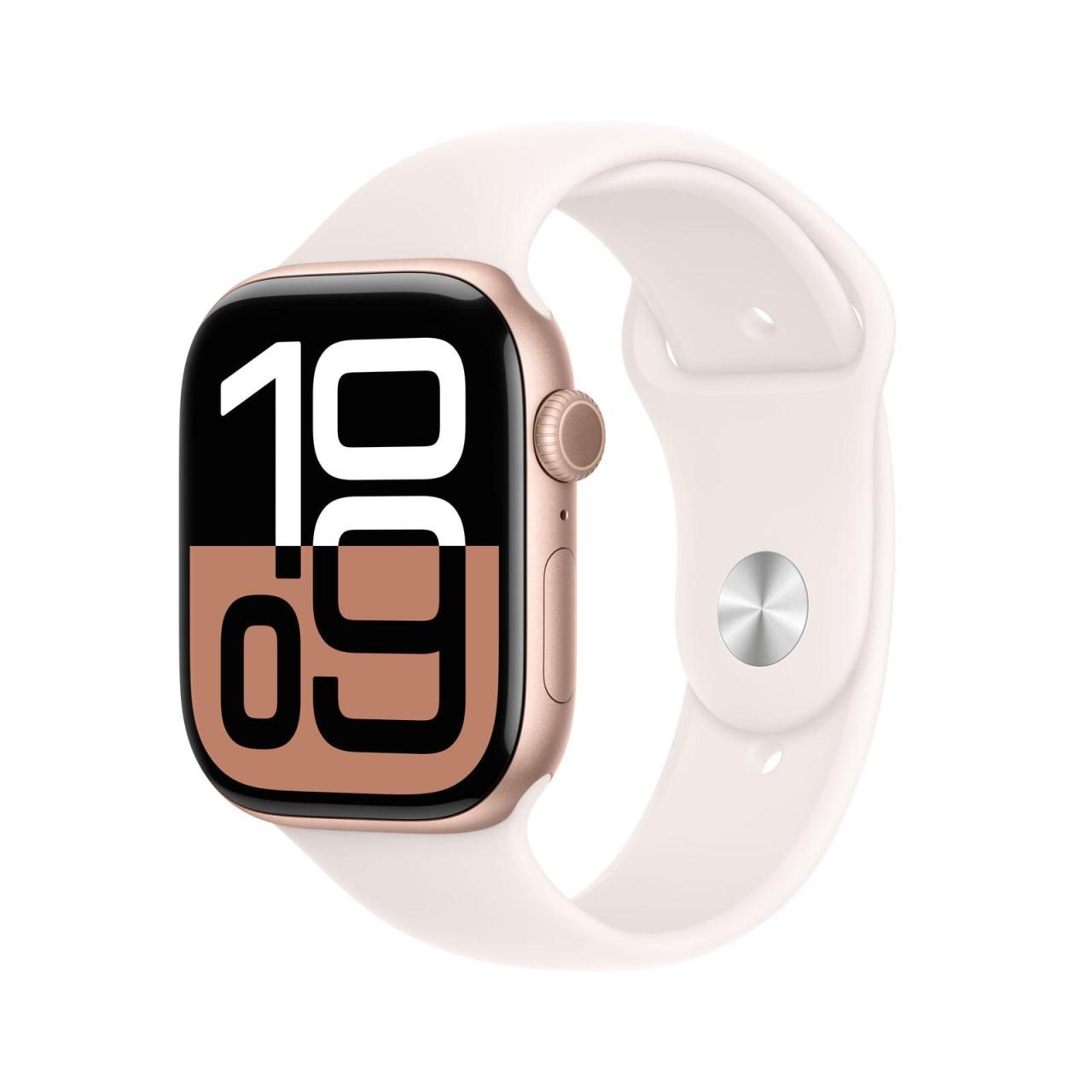 Apple Watch Series 10 Aluminiumgehäuse GPS 46mm Rosegold (Sportarmband blassr... von Apple