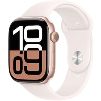 Apple Watch Series 10 GPS 46mm Aluminium Roségold Sportarmband light blush - S/M von Apple