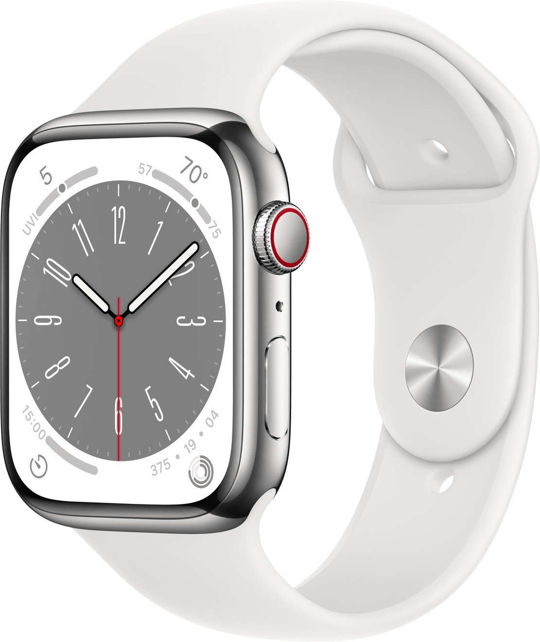 Apple Watch Series 8 GPS + Cellular, Edelstahlgehäuse, 45 mm von Apple