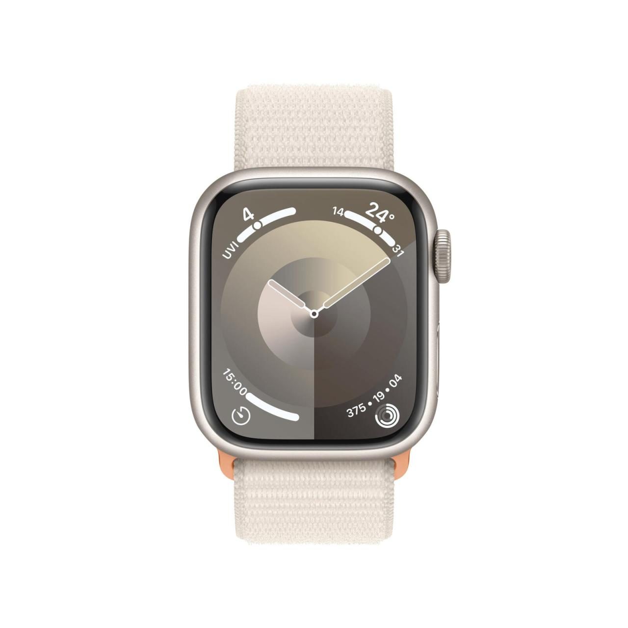 Apple Watch Series 9 (GPS + Cellular) 45mm Aluminiumgehäuse polarstern, Sport... von Apple