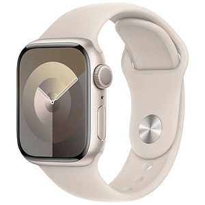 Apple Watch Series 9 41 mm Aluminium (GPS) Sportarmband M/L  polarstern von Apple