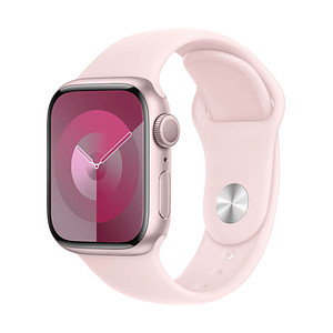 Apple Watch Series 9 41 mm Aluminium (GPS) Sportarmband S/M  pink von Apple