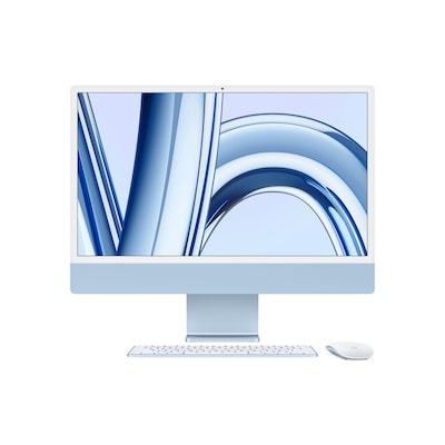 Apple iMac 24" Retina 4,5K 2023 M3/8/256GB 10C GPU Blau MQRQ3D/A von Apple