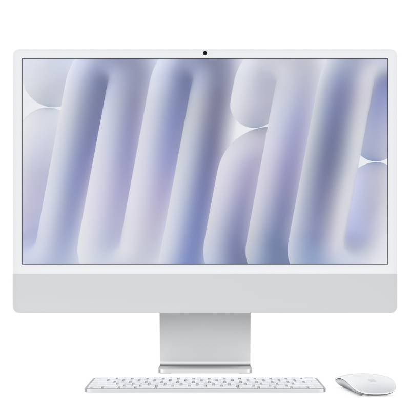 Apple iMac MD3H4D/A Silber Nanotexturglas 61cm(24‘‘) M4 10-Core Chip, 10-Core GPU, 16GB Ram, 256GB SSD von Apple