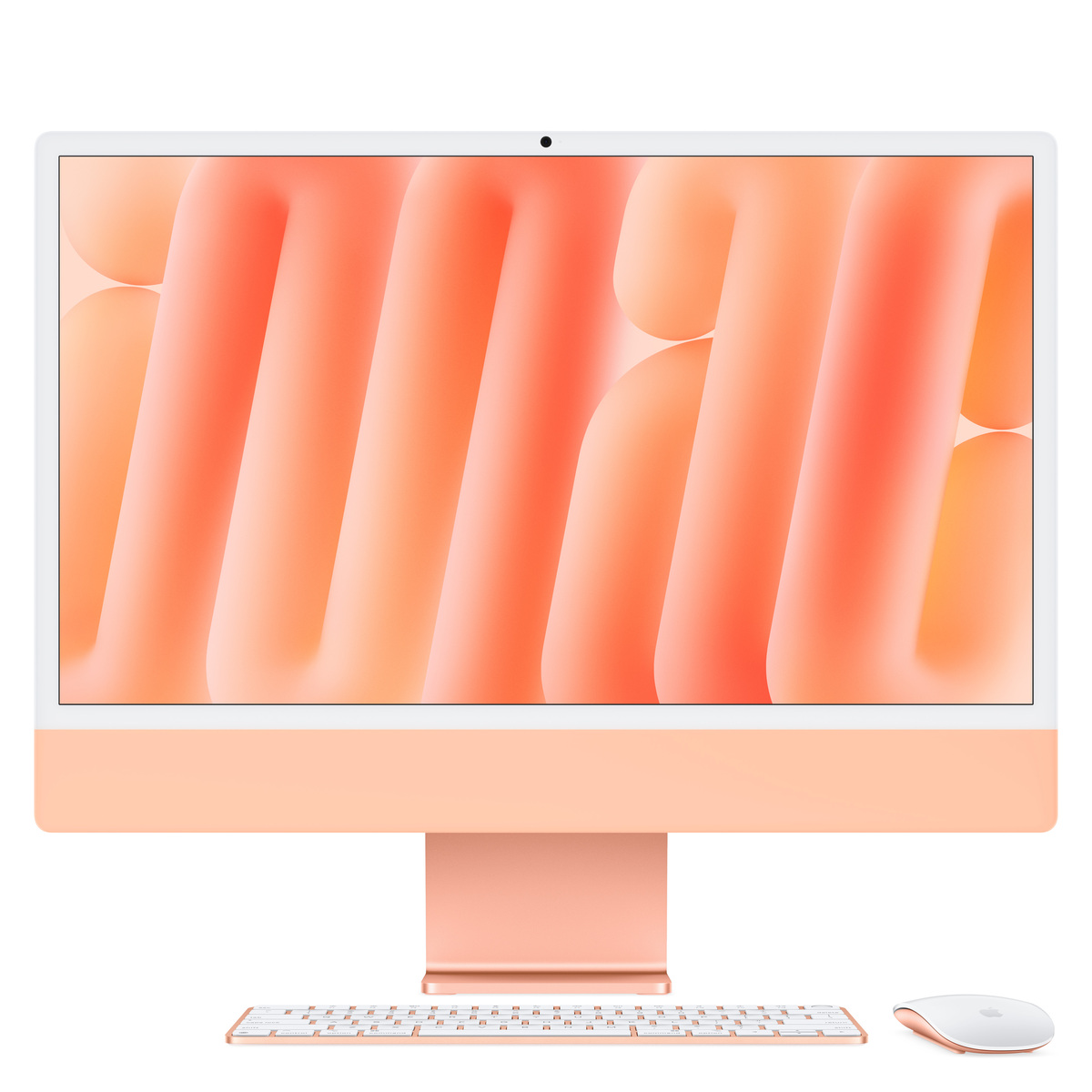 Apple iMac Orange CZ1EV-00300110 - 61cm(24‘‘) M4 10-Core CPU, 10-Core GPU, 16GB RAM, 2TB SSD, Nanotexturglas, Magic Keyboard TID und NUM von Apple