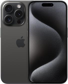 Apple iPhone 15 Pro - 5G Smartphone - Dual-SIM / Interner Speicher 128GB - OLED-Display - 6,1" - 2556 x 1179 Pixel (120 Hz) - Triple-Kamera 48 MP, 12 MP, 12 MP - front camera 12 MP - schwarzes Titan (MTUV3ZD/A) von Apple
