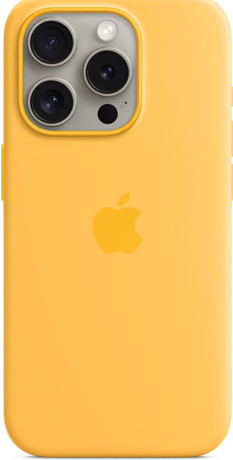 Apple iPhone 15 Pro Sil Case MagS Sunshi - iPhone 15 Pro Silicone Case with MagSafe - Sunshine (MWNK3ZM/A) von Apple