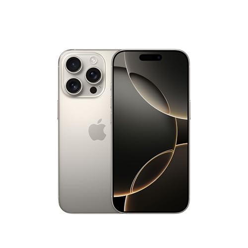 Apple iPhone 16 Pro 512 GB: 5G Handy mit Kamerasteuerung, 4K 120 fps Dolby Vision und einem großen Sprung bei der Batterielaufzeit. Funktioniert mit AirPods, Titan Natur Apple iPhone 16 Pro 512 GB: 5G Handy mit Kamerasteuerung, 4K 120 fps Dolby Vision und einem großen Sprung bei der Batterielaufzeit. Funktioniert mit AirPods, Titan Natur von Apple