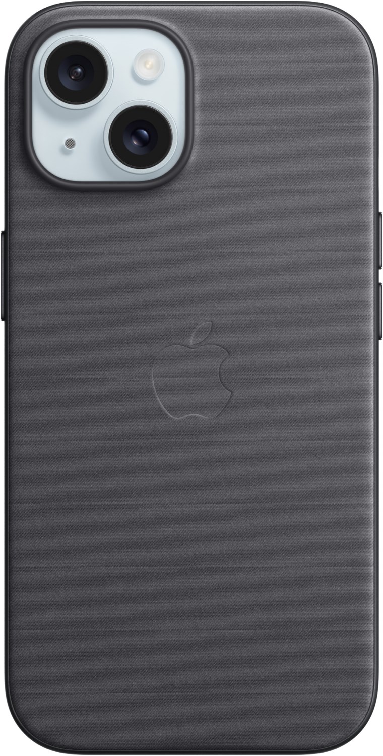 Feingewebe Case mit MagSafe für iPhone 15 schwarz von Apple