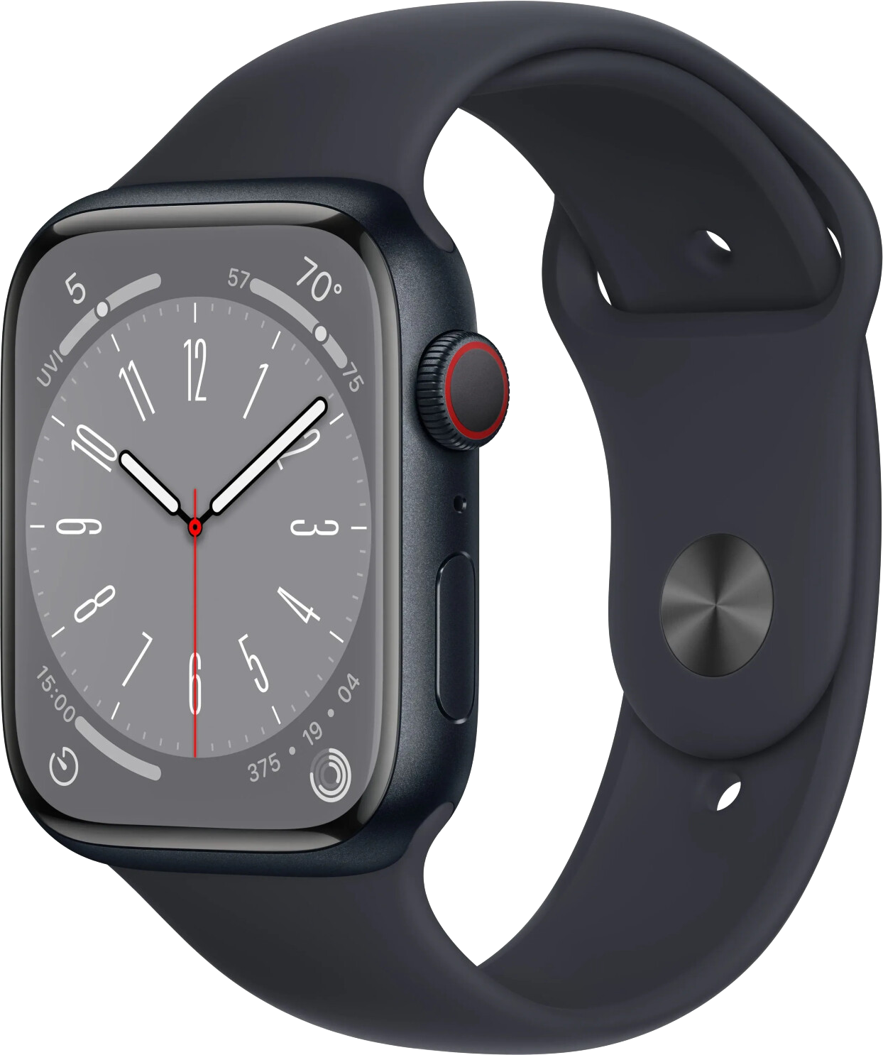 Watch 8 LTE Mitternacht Alu 45mm Sportarmband Mitternacht MNK43 von Apple