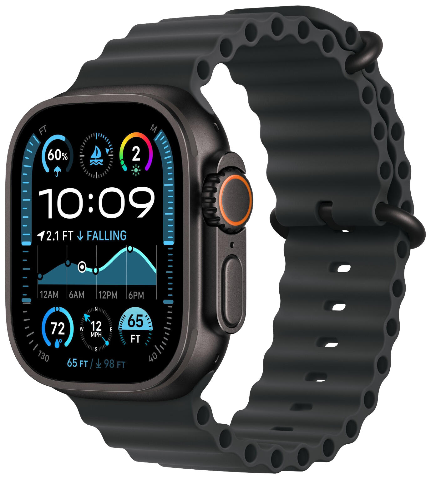 Watch Ultra 2 2024 LTE Schwarz 49mm Ocean Armband Schwarz MX4P3 Watch Ultra 2 2024 LTE Schwarz 49mm Ocean Armband Schwarz MX4P3 von Apple
