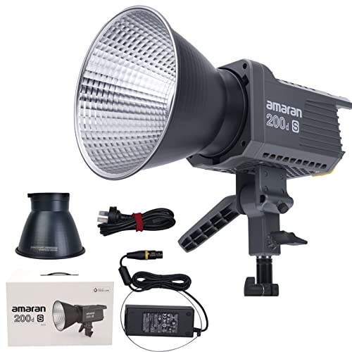 Aputure Amaran 200d S LED Videoleuchte, Fotografie Beleuchtung für Kamera Video Fotoleuchte 5600K 55.800Lux@1m CRI≥96 TLCI≥99 200W Studioleuchte von Aputure