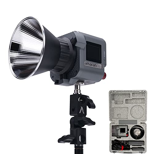 Aputure Amaran 60x S zweifarbiges LED-Videolicht, Upgrade von Amaran 60x, COB 60x-S/60xS zweifarbige Punktquellen-LED 65 W 2700-6500 K 33300 Lux bei 1 m von Aputure