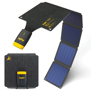 Aqiila® Sunbird P21 Solarladegerät schwarz, 21 W von Aqiila®