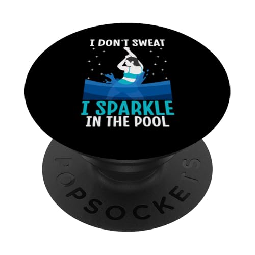 Aqua Aerobic Design für Frauen lustige Wassergymnastik PopSockets Klebender PopGrip von Aqua Aerobics Funny Designs