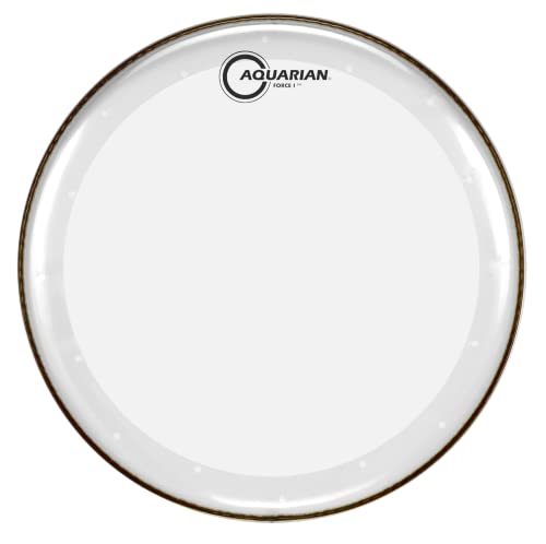 Aquarian FB22 Full Force Series - 22 inch Bass Drum Clear Batter Head and KP1 von Aquarian