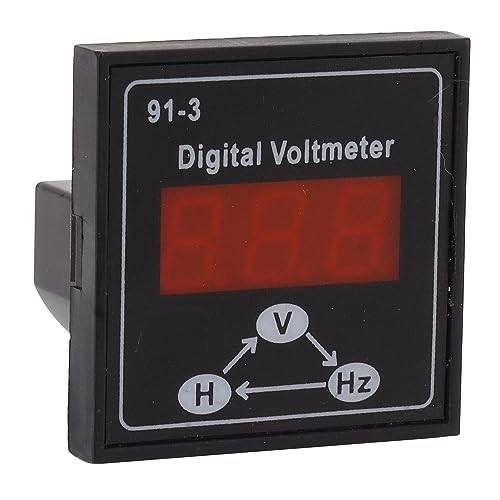 220V 380V Digitalvoltmeter Digitalvoltmeter Spannungsmesser 91 3 Einphasen-3-Phasen-Spannungsmesser für Benzin-Generator-Set-Zubehör von Aramox