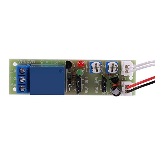 Einstellbares Timer-Modul mit Unendlichem Zyklus, Timer-Schaltmodul, 5-V-Timer-Schalter, Timer-Verzögerung, Ein-Aus-Schalter, Relaismodul (DC 12V 0-60 Minuten einstellbar) von Aramox