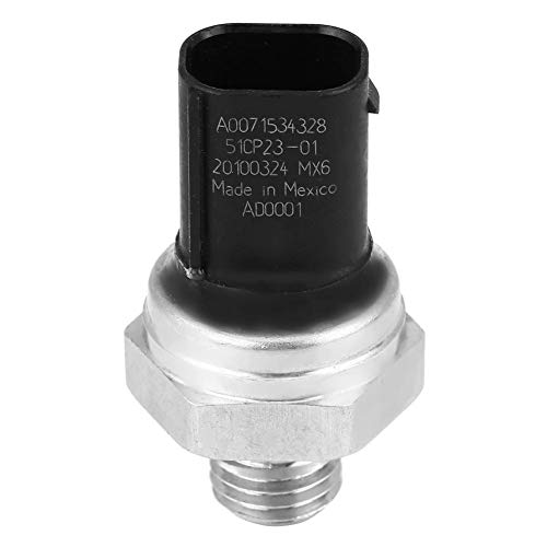 Kraftstoffdrucksensor, Schalter für Auto-Abgasdrucksensor für W169 W245 A0071534328 Schwarz + Silber von Aramox