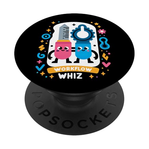 Workflow Whiz PopSockets Klebender PopGrip von Arbeitsbeste Bekleidung