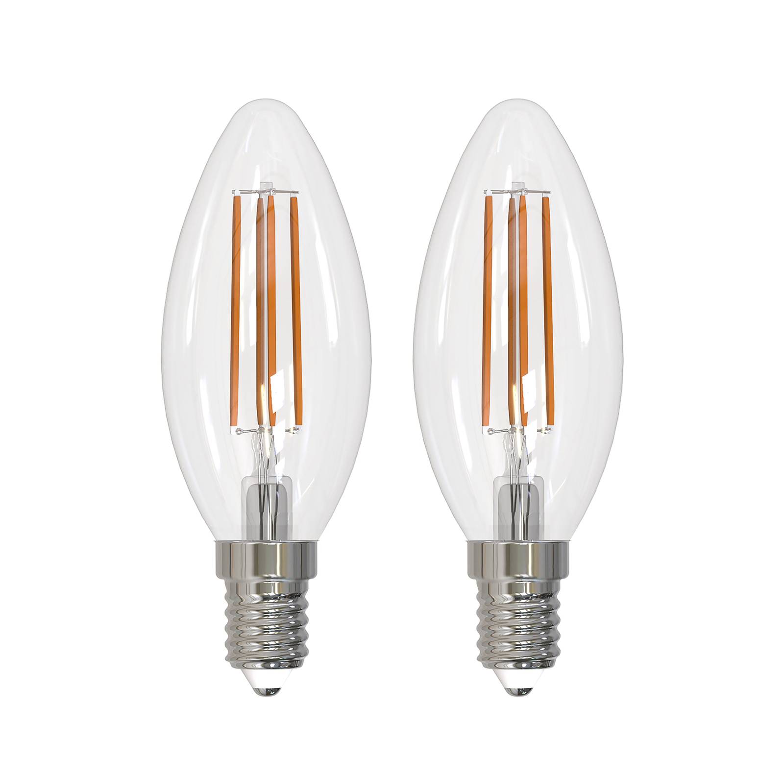 Arcchio LED-Leuchtmittel Filament E14 Kerze, 2er-Set, 2700 K von Arcchio