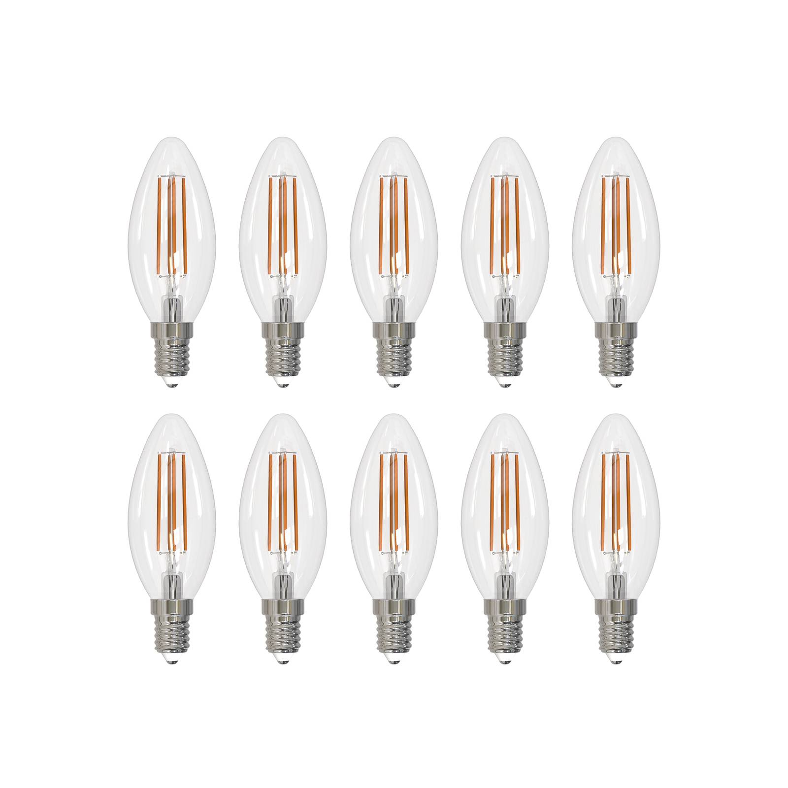 Arcchio LED-Leuchtmittel Filament E14 Kerze 10er-Set, 2700 K von Arcchio