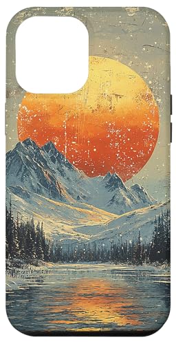 Hülle für iPhone 12 Pro Max Arctic Tundra Vintage Landschaft Grafik von Arctic Tundra Vintage Landscape Merch